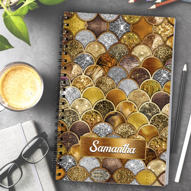 Elegante goldgürtige Meerjungfrauen Notizbuch (Von Creator hochgeladen)