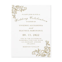 Elegante Goldhochzeit