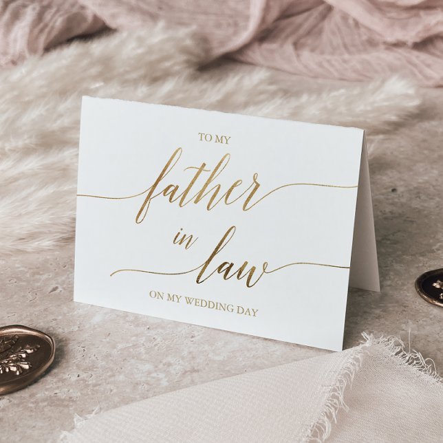 Elegante Goldkalligraphie für meinen Vater im Jura Karte (Von Creator hochgeladen)