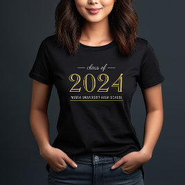 Elegante Goldklasse des benutzerdefinierten Abschl T-Shirt