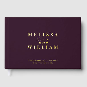 Elegante Goldmedaille Gästebuch