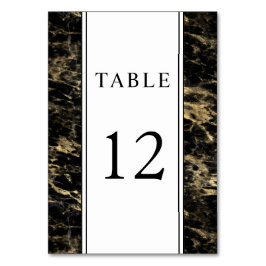 Elegante Goldmedaille Tischnummer