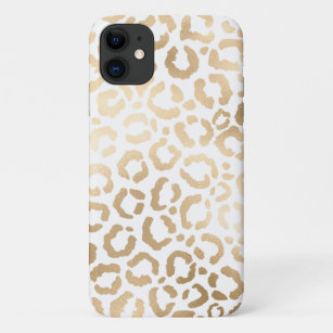 Elegante Goldmedaille Weißer Leopard Cheetah Anima Case-Mate iPhone Hülle