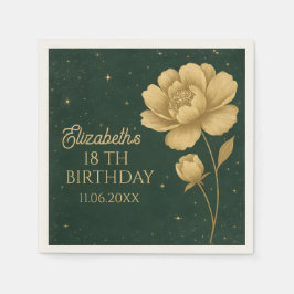 Elegante Goldschmiedekunst zum Geburtstag Napkins Serviette