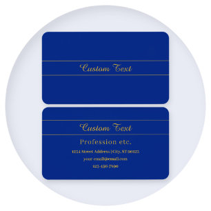 Elegante Goldschrift auf navyblauem Hintergrund