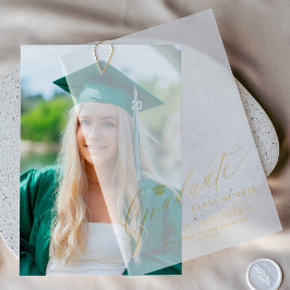 Elegante Goldskriptklasse des Abschlusses