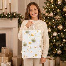 Elegante Goldsterne und Ornamente Weihnachten