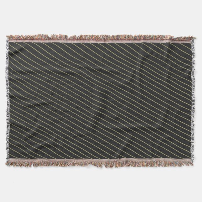 Elegante Goldstreifen Decke (Vorderseite)