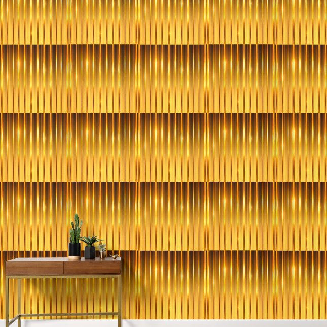 Elegante Goldstreifen Tapete (Korridor)