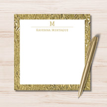 Elegante Goldtextur Eine Umrandung Monogramm Name