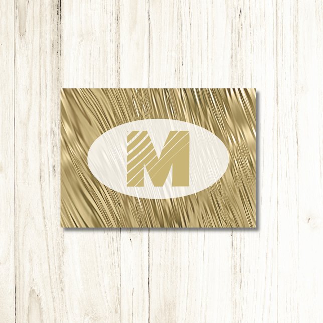 Elegante Goldtextur großes dekoratives Monogramm (Von Creator hochgeladen)