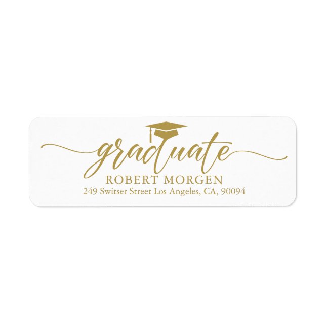 Elegante Goldtypografie im weißen Hintergrund (Vorne)