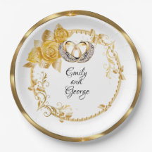Elegante GoldWedding Personalisiert