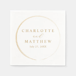 Elegante GoldWedding Serviette