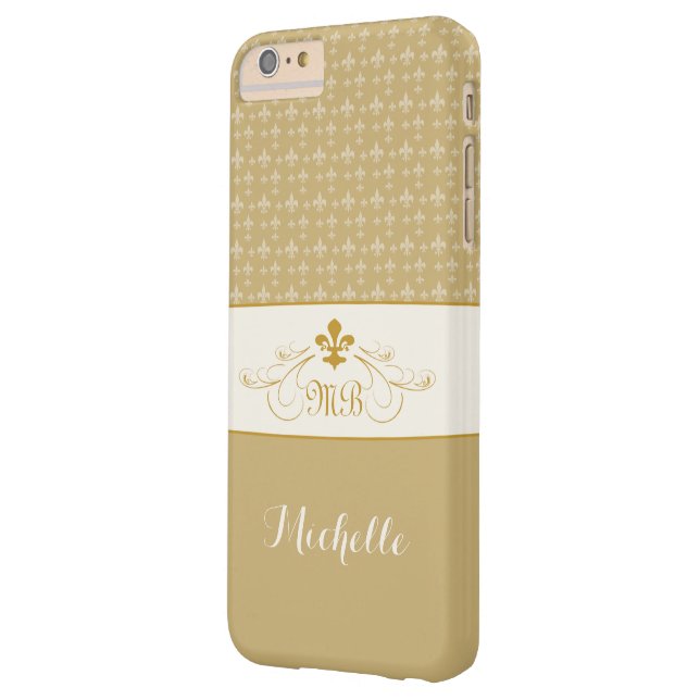 Elegante Goldweiße Lilie iPhone 6 Plusfall Case-Mate iPhone Hülle (Rückseite Links)
