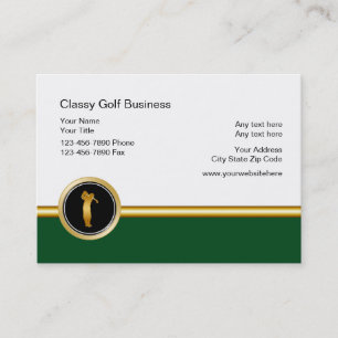 Elegante Golf-Geschäftskarten Visitenkarte