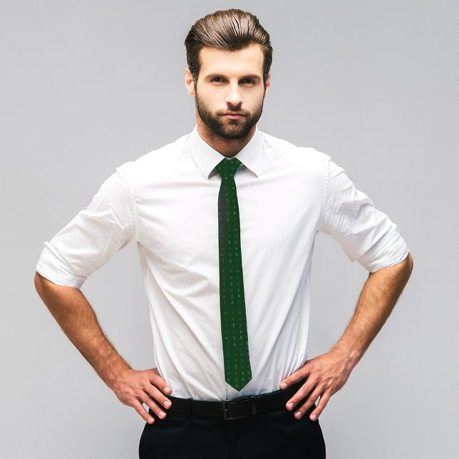 Elegante Golf Icons Muster Neck Tie Krawatte (Von Creator hochgeladen)