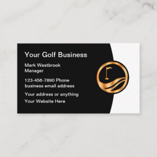 Elegante Golf-Themen-Vorlage für Visitenkarten Visitenkarte