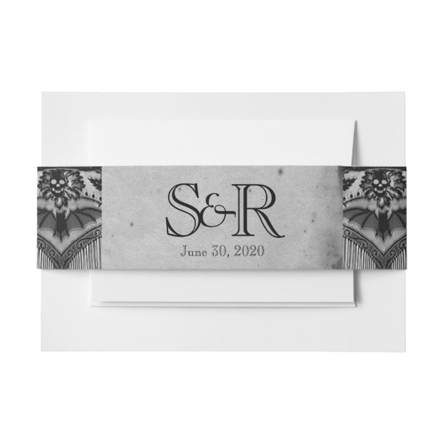 Elegante Gothic Lace Posh Wedding Bly Band (Vorderseite Beispiel)