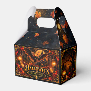 Elegante gothische Halloween-Fledermaus-Geschenkbo Geschenkschachtel