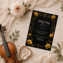 Elegante gotische Goldrosenhochzeit