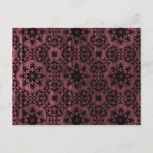 Elegante gotische viktorianische Grunge Mandala ma Postkarte