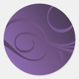 Elegante Gradient-Wirbel Runder Aufkleber