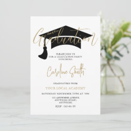 Elegante Graduierungspartei Einladung