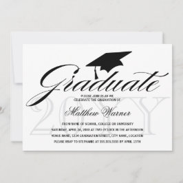 Elegante Graduierungspartei Einladung