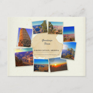 Elegante Grand Canyon Collage Postkarte