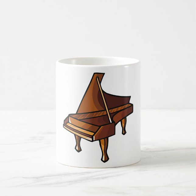 Elegante Grand Piano Musik Kaffeetasse (Von Creator hochgeladen)