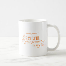 Elegante Grateful Erntedank Autumn Typografy Kaffeetasse
