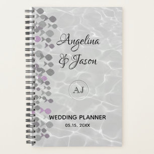 Elegante graue Hochzeit Planer