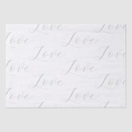 Elegante, graue Liebe Hochzeit Seidenpapier