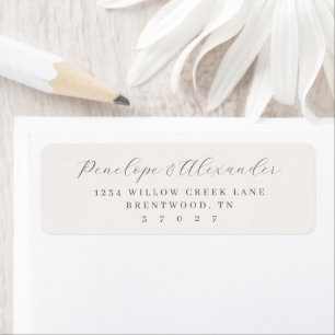 Elegante graue minimalistische Kalligrafie
