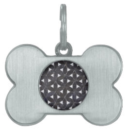 Elegante graue Mosaik Blume des Lebens Fliesenmust Tiermarke