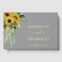 Elegante graue Sonnenblume Hochzeitspazierweg