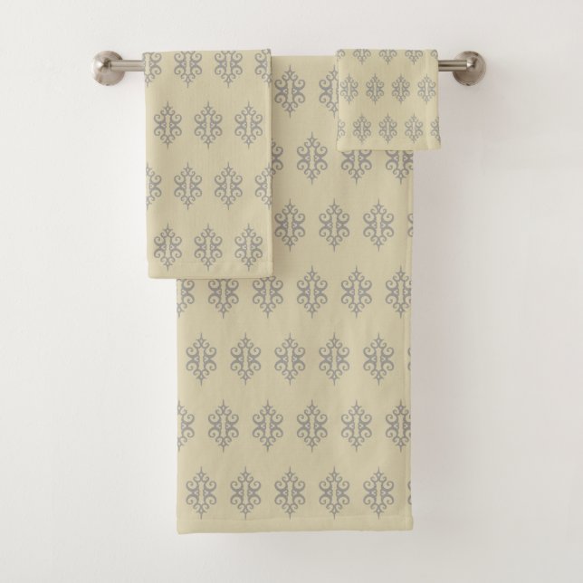 Elegante graue Spitzen Badetücher Set Geschenk (Insitu)