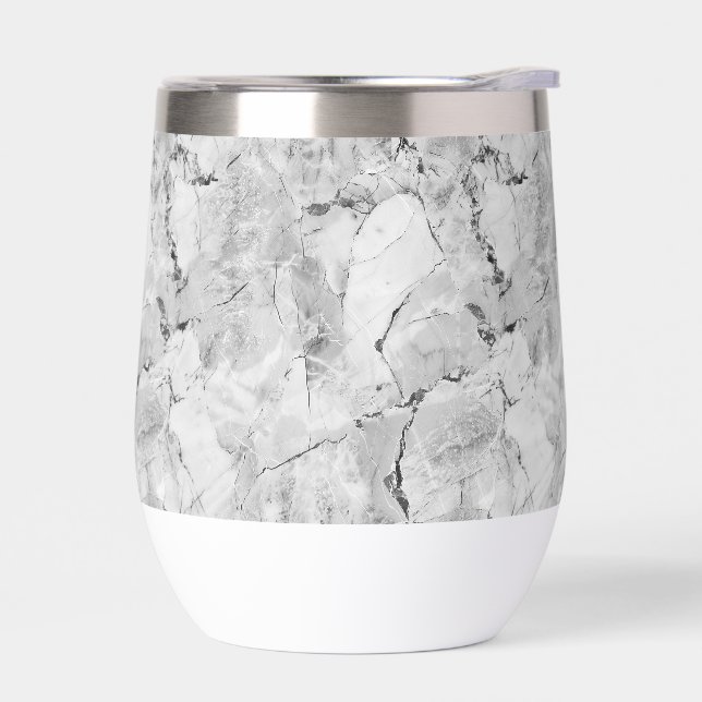 Elegante graue Stone Mosaik Cascade Marmor Texture (Links)