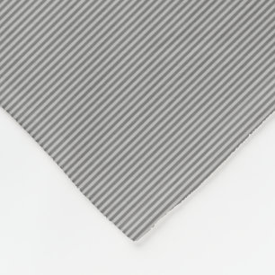Elegante graue Streifen Dekorative Vorlage Klein Fleecedecke
