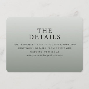 Elegante graue Typografie Begleitkarte