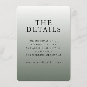 Elegante graue Typografie Begleitkarte