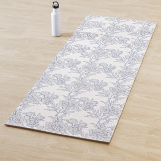 Elegante graue und blaue Yogamatte