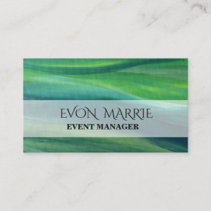 Elegante Green Business Card Visitenkarte