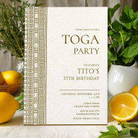 Elegante griechische oder römische Toga Geburtstag