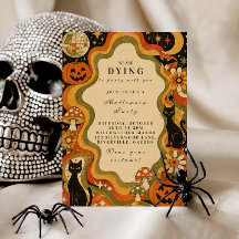 Elegante Groovy Retro-Halloween-Party