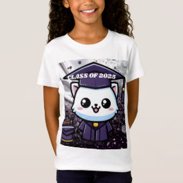 Elegante Grouation Kitty Lila Gown Ballon T-Shirt