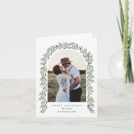 Elegante Grün Arch Modern 2 Foto Weihnachten