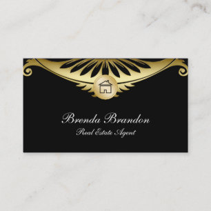 Elegante Grundstücksmakler-Visitenkarten Visitenkarte