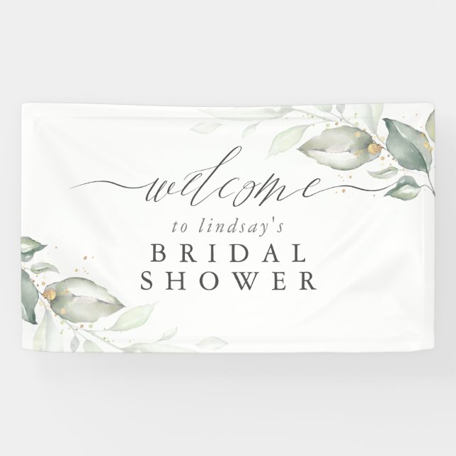 Elegante Grüne Begrüßungszeichen für jedes Party Banner (Horizontal)